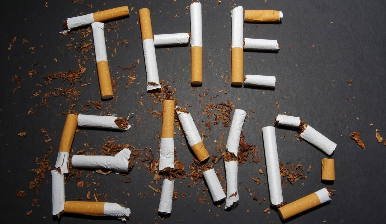 cigarettes cassées et changements dans le corps lorsque vous arrêtez de fumer